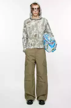 Брюки-карго Acne Studios, зеленый