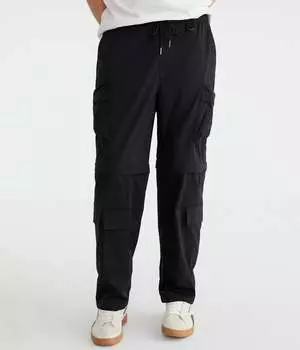 Брюки-карго Aeropostale Convertible, черный