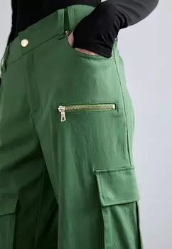 Брюки-карго AKERS OVERSIZED PANT Alice + Olivia, зеленый