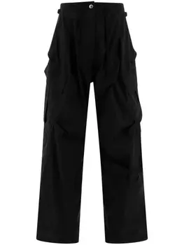 Брюки карго Alexander McQueen из хлопковой смеси, черный