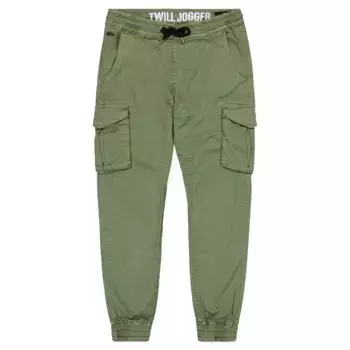 Брюки карго Alpha Industries Cotton Twill Jogger, зеленый