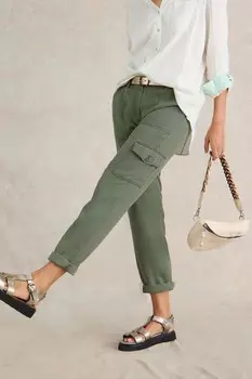 Брюки карго Arlo Tencel White Stuff, зеленый