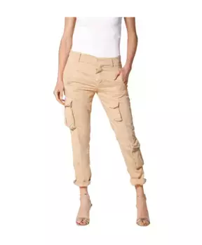 Брюки Карго Asia со змеиным узором и заклепками Mason'S, бежевый