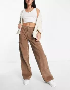 Брюки-карго ASOS DESIGN 00's из шнура грибовидной формы