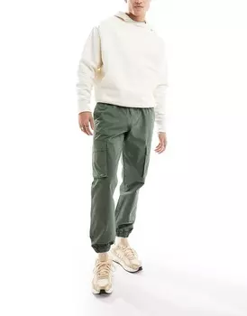 Брюки-карго Asos Design Tapered Pull On, хаки