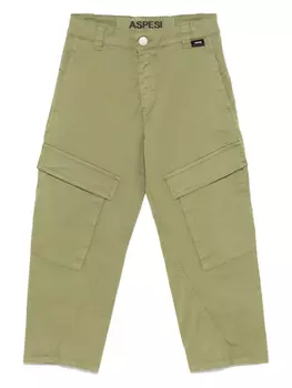 Брюки карго Aspesi Kids, зеленый