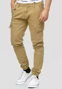 Брюки карго AUGUST INDICODE JEANS, цвет light brown