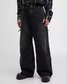 Брюки-карго Balenciaga, цвет 1672 Sunbleached Black