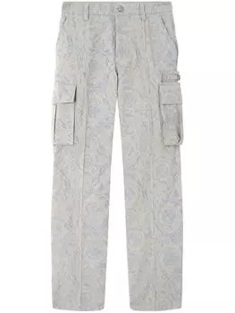Брюки карго Barocco Versace, серый