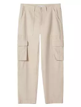 Брюки карго Bershka, экрю