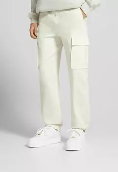 Брюки карго Bershka, бежевые