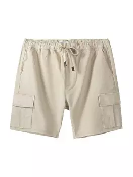 Брюки карго Bershka, бежевый