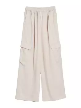 Брюки карго Bershka, бежевый