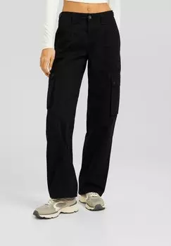 Брюки карго Bershka, черные