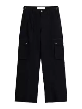 Брюки карго Bershka, черный