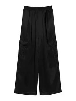 Брюки карго Bershka, черный