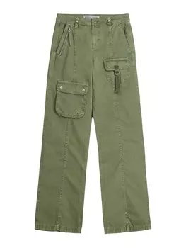 Брюки карго Bershka, хаки