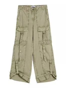 Брюки карго Bershka, хаки