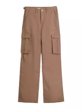 Брюки карго Bershka, коричневый