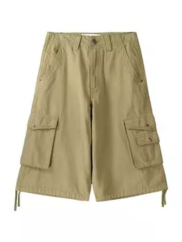 Брюки карго Bershka, оливковый