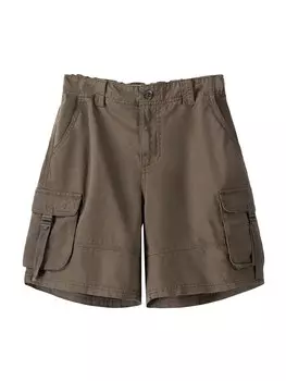 Брюки карго Bershka, оливковый