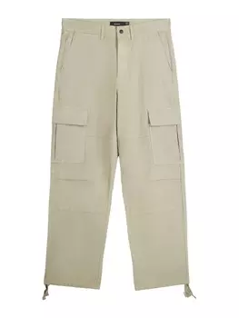 Брюки карго Bershka, светло-коричневый