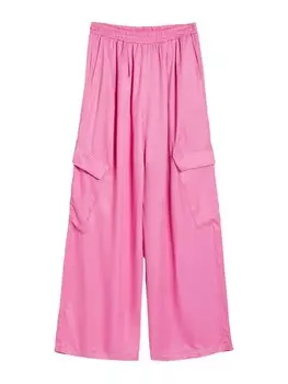 Брюки карго Bershka, светло-розовый