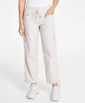 Брюки-карго без застежки с высокой посадкой Crave Fame, коричневый/бежевый