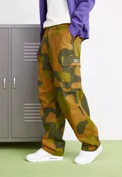 Брюки карго Big Timer Pant Obey Clothing, цвет olive/multi-coloured
