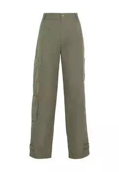 Брюки-карго, боковые карманы, петля для ремня, женские Manguun, цвет Deep Lichen Green