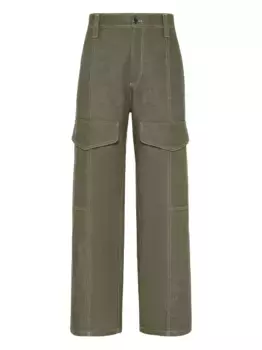 Брюки карго Brunello Cucinelli, зеленый