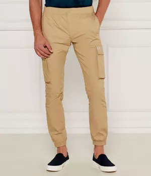 Брюки-карго Calvin Klein Jeans с карманом на штанине, бежевый