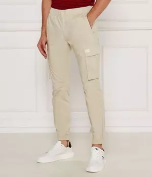 Брюки-карго Calvin Klein Jeans Slim Fit, бежевый