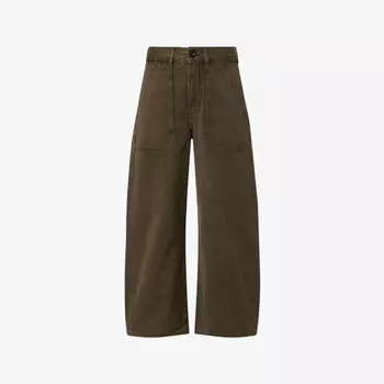 Брюки-карго Citizens Of Humanity Айла укороченные хлопковые, оливковый