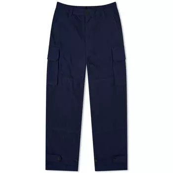 Брюки карго Comme Des Garons Homme Linen Blend Cargo, темно-синий
