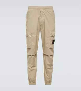 Брюки карго Compass из смесового хлопка Stone Island, бежевый