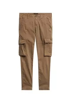 Брюки карго Core Superdry, темно-коричневые