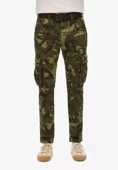 Брюки карго CORE Superdry, зеленый