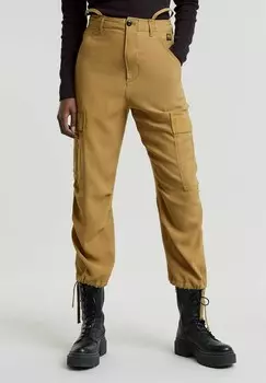 Брюки карго CROPPED DRAWCORD G-STAR, бежевый