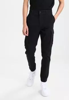 Брюки карго Cuffed Skinny Trouser Pier One, черный