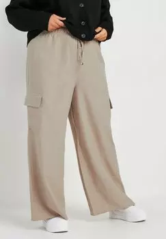 Брюки карго CURVE LOOK Yours Clothing, светло-коричневый