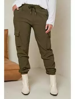 Брюки-карго Curvy Lady, хаки