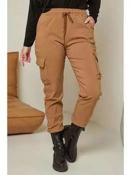Брюки-карго Curvy Lady, кэмел