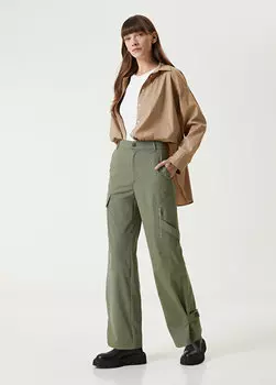 Брюки-карго цвета хаки Academia
