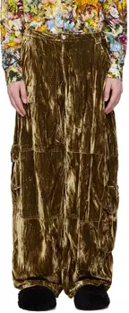 Брюки-карго цвета хаки Collina Strada