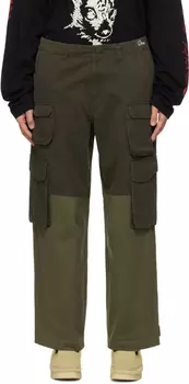Брюки-карго цвета хаки для рыбалки Dime, оливковый