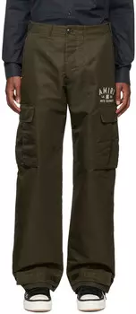 Брюки-карго цвета хаки с парашютом AMIRI