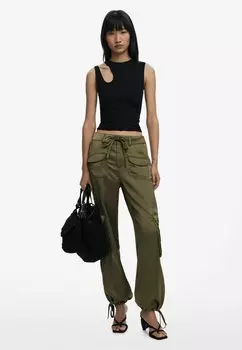 Брюки карго Desigual, зеленый