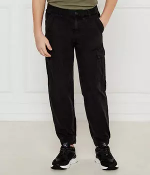 Брюки карго детские Guess джинсовые, черный