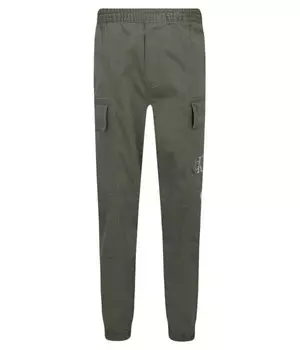Брюки карго детский Calvin Klein Jeans с монограммой, зеленый
